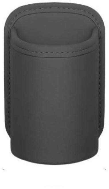 자동차 가죽 컵홀더 클립형 틈새 사이드 포켓, 블랙 075610CM