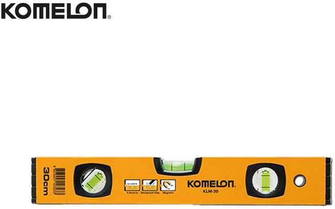 코메론 알루미늄 자석 수평계 고정밀 수평자 KLM-30 300mm, KLM-30 (300mm), 1개
