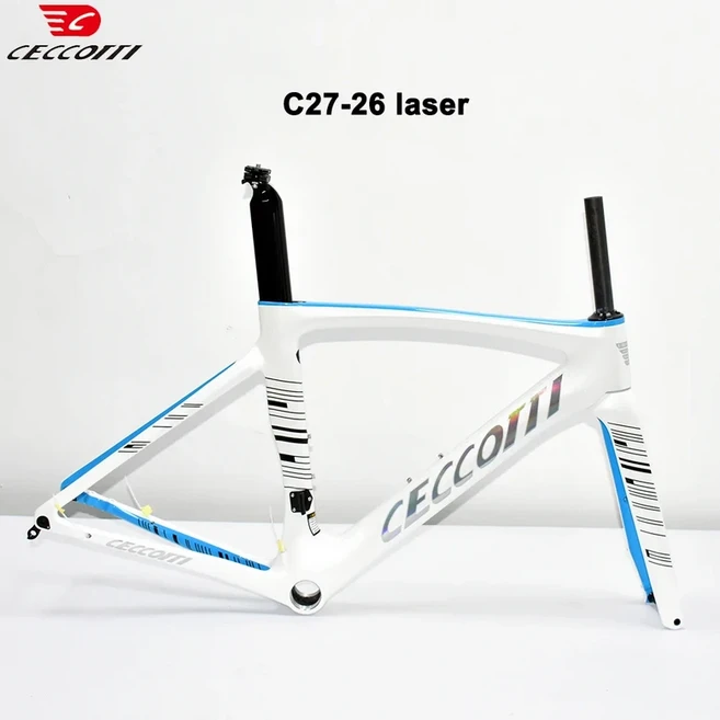 경량 로드 자전거 프레임 풀 카본 레이싱 파이버 포크 700x32C 휠셋 디스크, 04 46센티미터, 03 C27-26