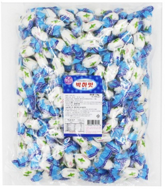박하맛 캔디 1.7kg 대용량 캔디 벌크용 더식품, 1개