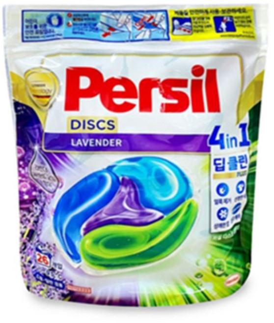 다미겨미 헨켈 퍼실 파워 디스크 캡슐세제 4in1 세탁 세제 용기 리필, 퍼실 파워디스크 캡슐세제 리필26개입(실내건조)