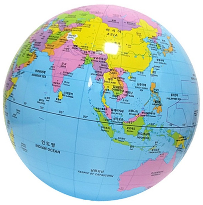 풍선 지구본 대형 40cm 지구본풍선 시각학습도구 놀이중심학습