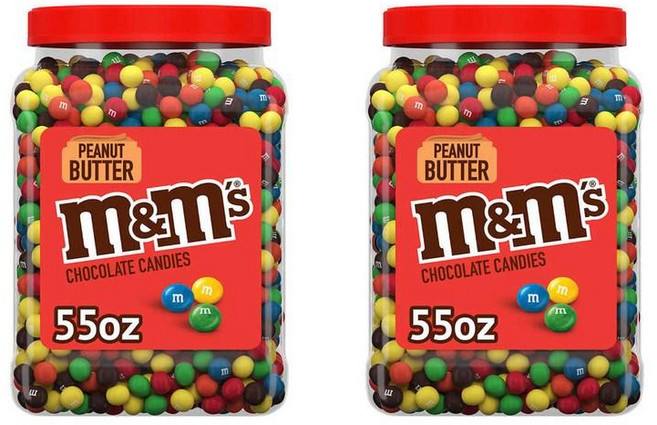 엠앤엠즈 피넛 버터 초콜릿 캔디 M&M's Peanut Butter Chocolate Candy, 2개, 1.55kg