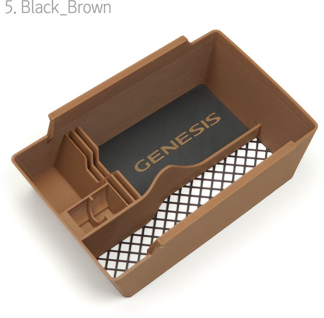 GV80 2024 페이스리프트 콘솔 트레이 수납함, 1. 스텐다드, 5. 블랙_브라운