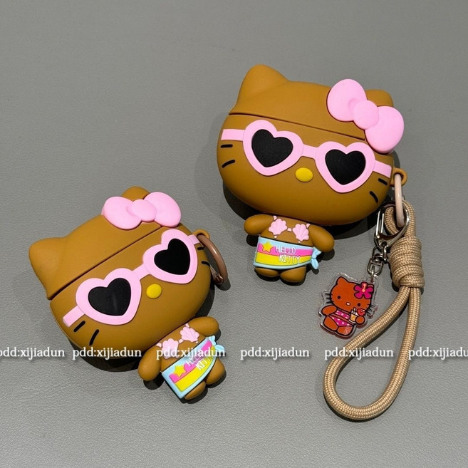 태닝 키티 에어팟 4세대 케이스, 1개, a, airpods Pro1/Pro2