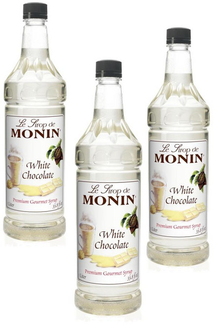모닌 화이트 초콜릿 시럽 Monin White Chocolate Syrup, 3개, 1L