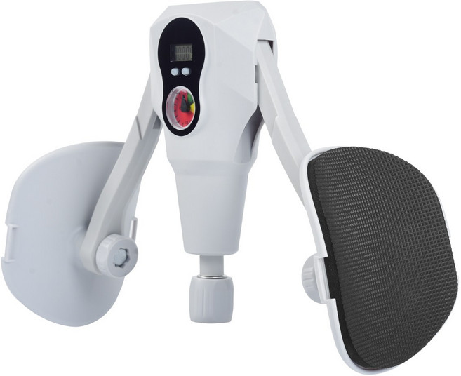 ABAHUB 케겔 운동기구 카운트 기능 장력조절 허벅지 엉덩이 코어 올인원, 1개, 회색