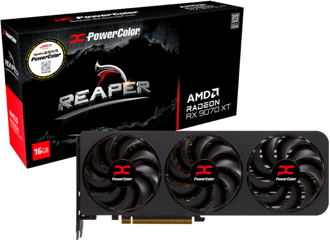 PowerColor 라데온 RX 9070 XT Reaper D6 16GB 대원씨티에스
