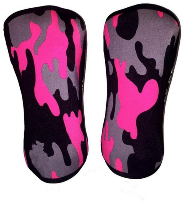 스쿼트 헬쓰 네오프렌 역도 스포츠 무릎 패드 압축 파워 리프팅 스쿼트 체육관 훈련 무릎 지원 보호대 농, 09 Camouflage Pink
