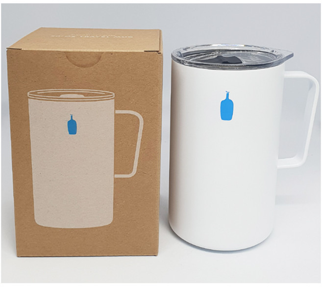 블루보틀 화이트 트래블 머그컵, 591ml, 1개