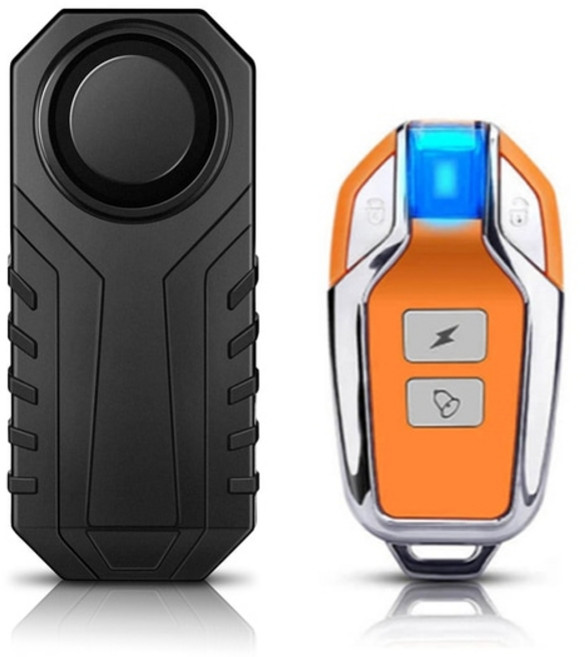 자전거경보기 와이어자물쇠 도난방지락 오토바이잠금장치 스쿠터무선알람후미등 킥보드 바이크 elecpow 차 보안 기, 1개