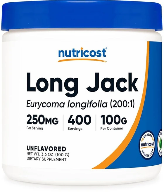 Nutricost LONG 롱Jack (Eurycoma 롱ifolia) 100:1 추출물 파우더 100g 171620, Nutricost LON 온G 롱Jack (Euryco, 1개 - 쿠팡