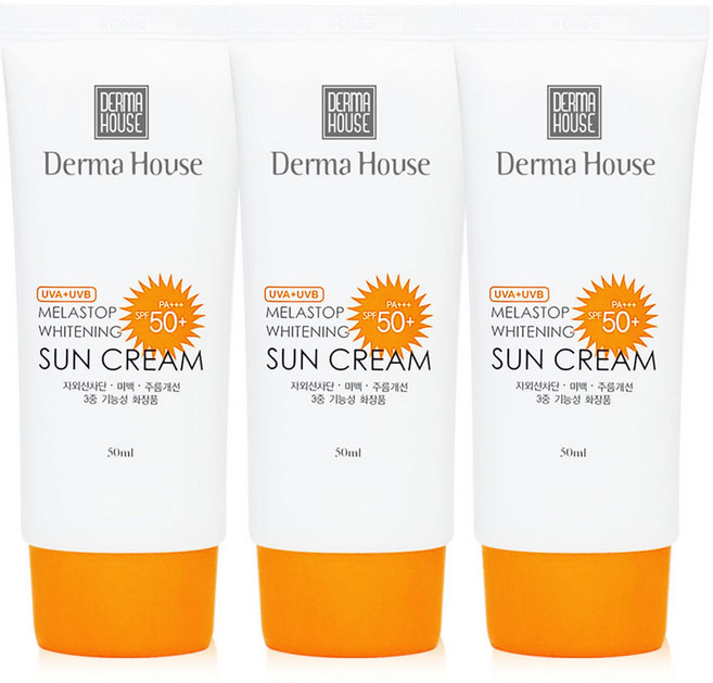 멜라스톱 화이트닝 썬크림, 50ml, 3개