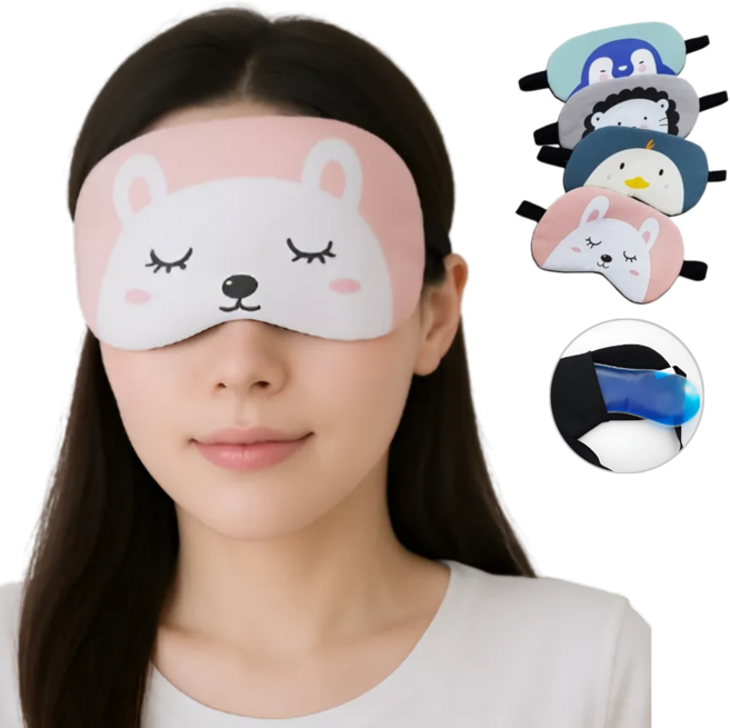 비비드 캐릭터 눈찜질 수면안대