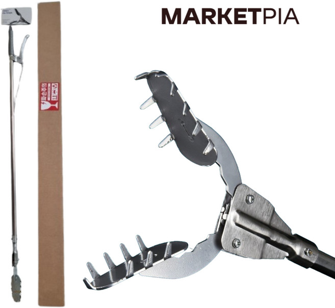 마켓피아 고급 스텐 해루질 갯벌 집게 만능 악어 집게 대형 신발정리 청소, 1개