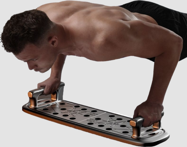 뉴에잇 접이식 멀티보드 푸쉬업바 세트, 블랙