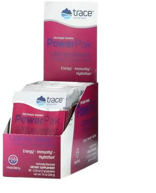 트레이스미네랄 파워팩 1200mg 비타민C 믹스 베리맛 7g 30봉, 1개 - 쿠팡