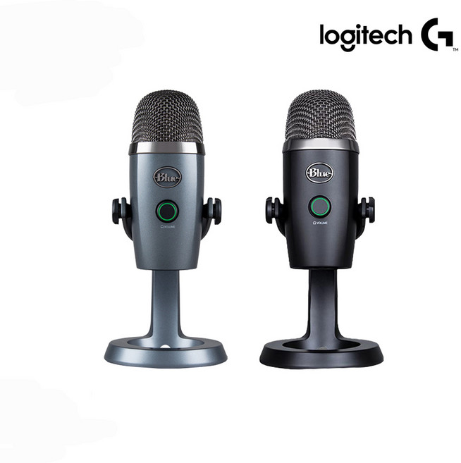 [로지텍코리아 정품] 예티 나노 BLUE YETI NANO 스트리밍 마이크 ASMR, 블랙