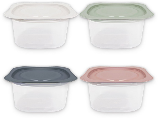 소확행몰 전자렌지 사용가능 간편한 집밥 용기 300ml (색상선택가능), 1개, 핑크