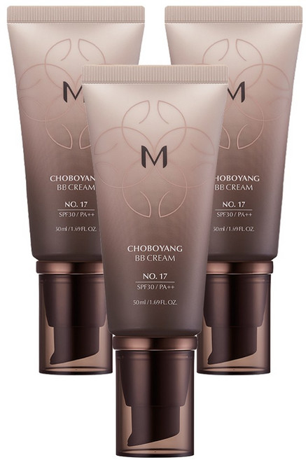 미샤 M 초보양 비비크림 SPF30 PA++ 50ml, 17호밝은베이지, 3개