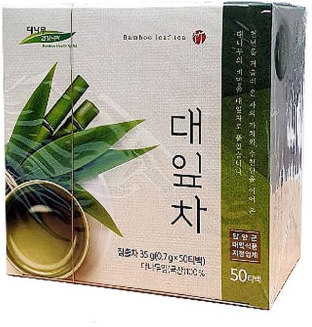 (대나무건강나라) 대잎차 50티백 죽엽차 대나무잎차전통차 홈카페 티백 카페인없는차 잎차 허브티 루이보스티 설선물 추석석물 선물세트 물대신차, 해당제품선택
