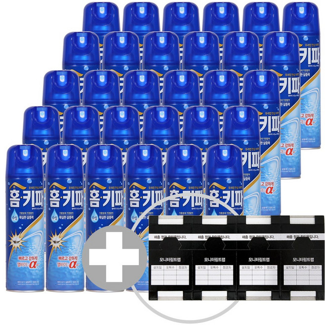 홈키파 엘비이 에어졸 스프레이 모기약 에프킬라 x 30개 + 해충트랩증정, 1박스