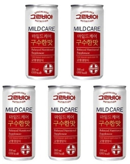 RJSRKD그린비아 마일드케어 구수한맛 균형영양식 보충fsh407, 200ml, 5개