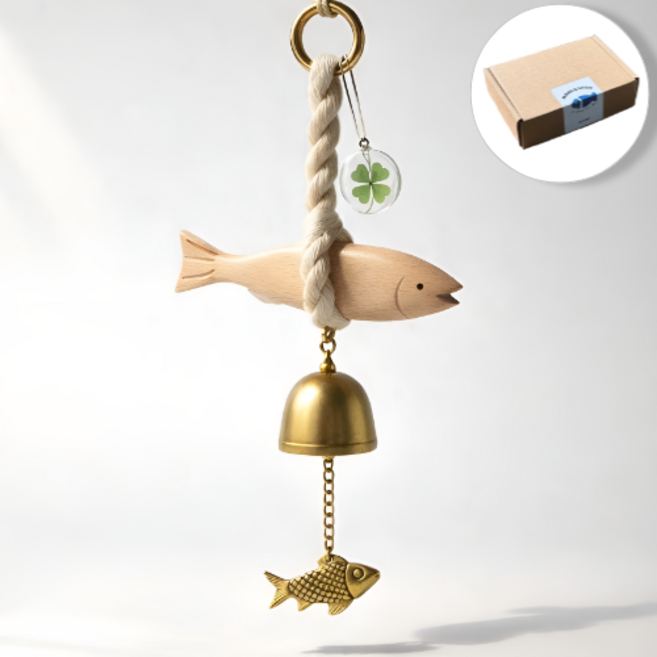 노마브 네잎클로버 액막이명태 집들이 고급포장선물, 월넛