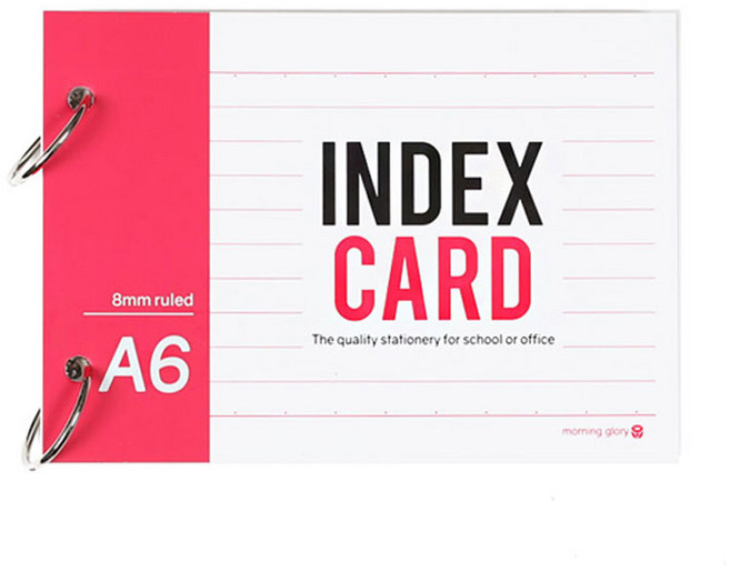 리빙오피스 모닝글로리 A6 정보카드 145x105mm, 1개, 1개