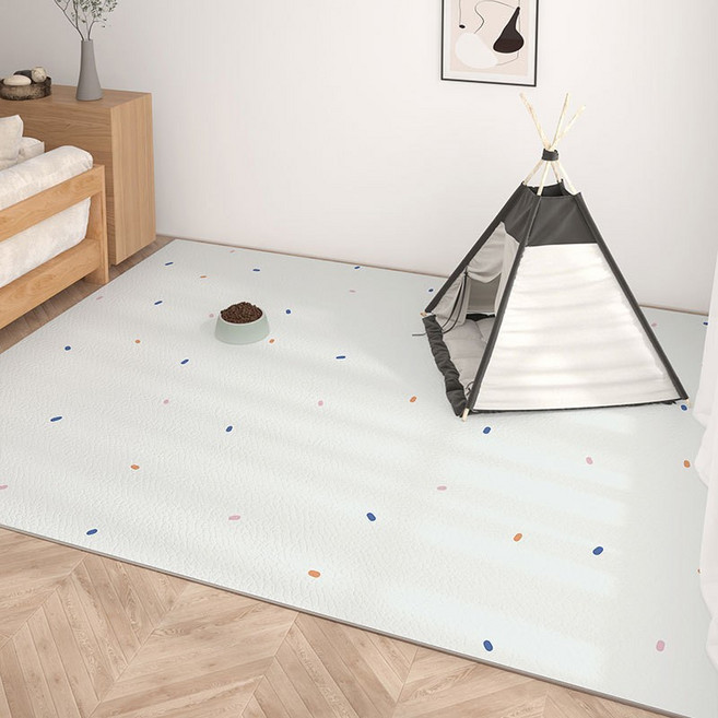 방수 미끄럼방지 애견매트 5mm 대형 발코니 베란다 거실 복도 강아지 방수매트, 1개, FL002-점형