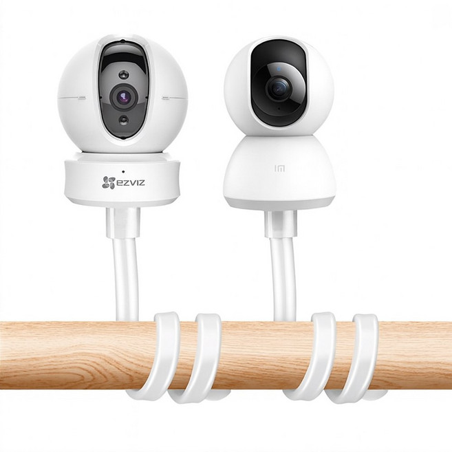 홈캠 거치대 4종 이글루캠 헤이홈 타포 샤오미 티피링크 호환, 03.클램프 거치대 (110cm)+공용 브라켓