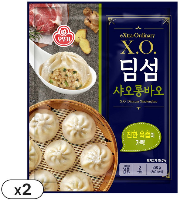 오뚜기 X.O. 딤섬 샤오롱바오, 4개, 330g