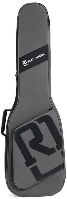 이스턴 리얼미션 일렉 베이스 기타 가방 패션 소프트 케이스 긱백, 1개, 그레이 앤 블랙