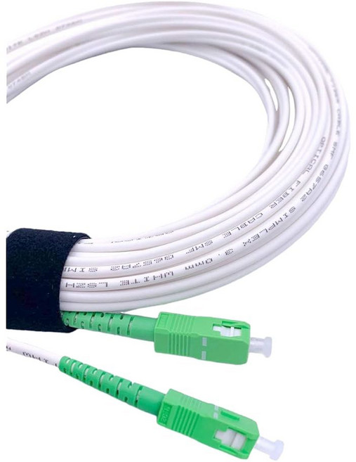 엘프캠 5m /16 4피트 광섬유 케이블 SC /APC에서 /APC 심플렉스 싱글모드 9 /125 m LSZH FTTH용 코드 화이트 컬러 5미터, 0 5M, 1개