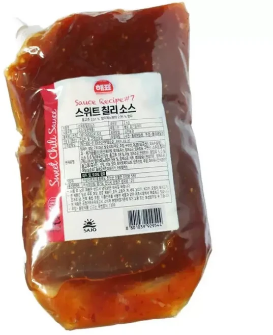 해표 스위트칠리소스 6개 태국소스, 1세트, 2kg
