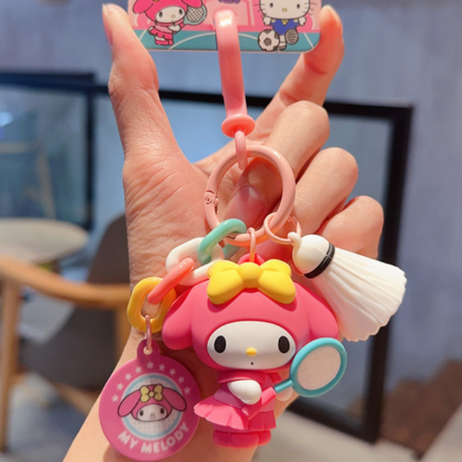산리오 키링 헬로키티 마이멜로디 포차코 시나모롤 한교동 쿠로미 키홀더 열쇠고리
