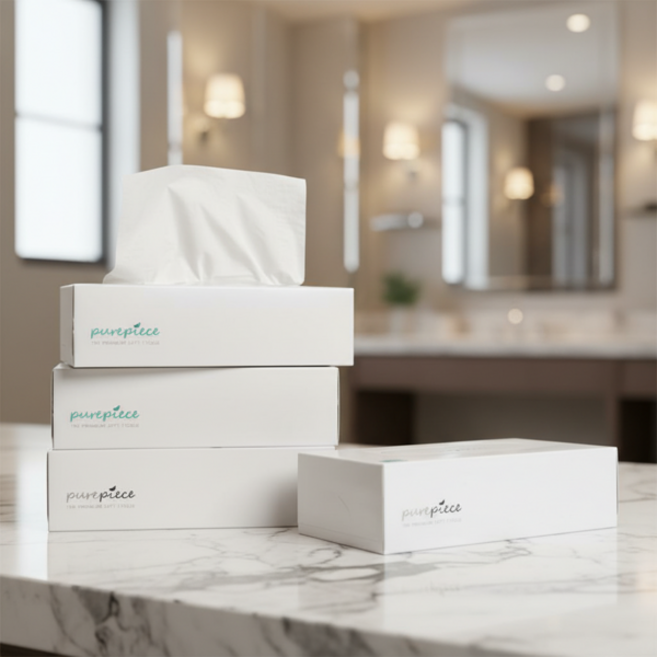 먼지없는 퓨어피스 천연펄프 미용티슈 240매 10개