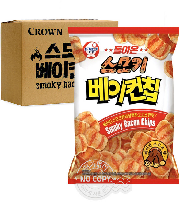 [박스]베이컨칩70g 16입, 1개, 1.12kg