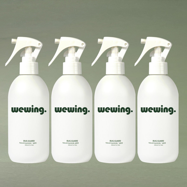 편백 살충제 모기 벌레 빈대 날파리 초파리 배드버그 퇴치 진드기 좀벌레 해충, 1개입, 4개, 300ml