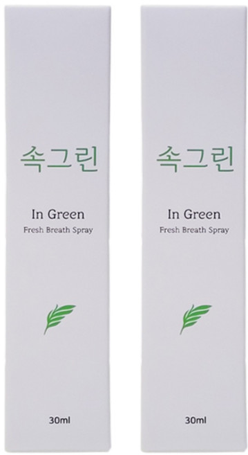속그린 구강 스프레이, 30ml, 2개
