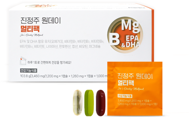 진정주 원데이 멀티팩 (30포), 30개, 3정