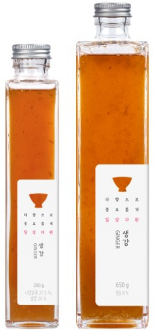 [쌍계명차 본사공식] 일상다완 허니플라워 생강청 엄선한 국산100% 생강, 1개