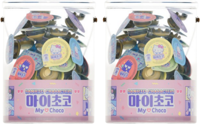 산리오캐릭터즈 마이초코 과자 25p 랜덤발송, 2개, 575g