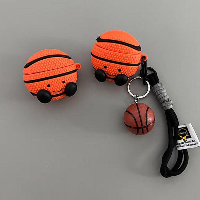에어팟 4 3 2 1 프로 농구공 캐릭터 케이스 줄 스트랩, 프로2 농구공 sap1561, 1개