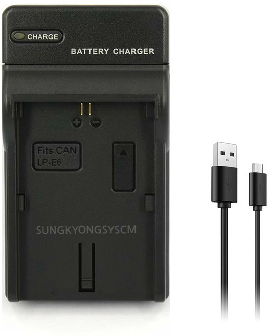 캐논 LP-E6 USB 호환충전기 5DMARK2 마크2 오막투