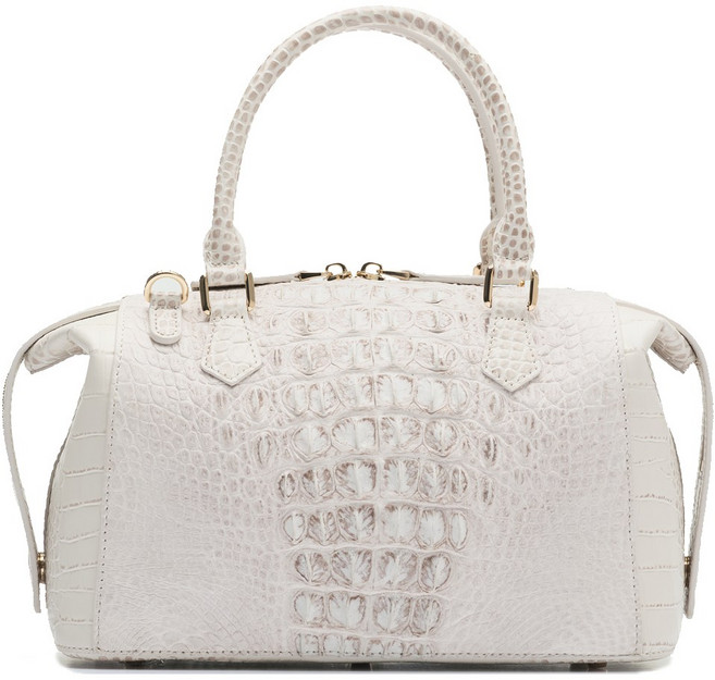 [플랑] 엘레베 천연 크로커 악어가죽 핸드백 + 크로커 카드지갑 증정