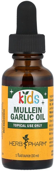 허브팜 뮬레인 마늘 오일 어린이용 30ml(1fl oz), 1개 - 쿠팡