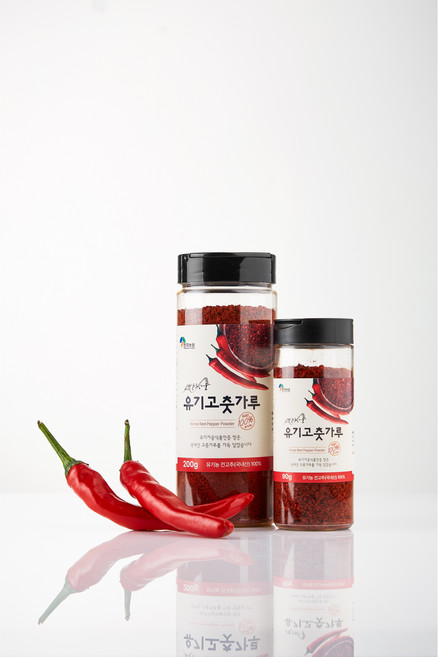 [현재농원] 100% 국내산 경북 영주 유기농 햇고춧가루 90g, 1개