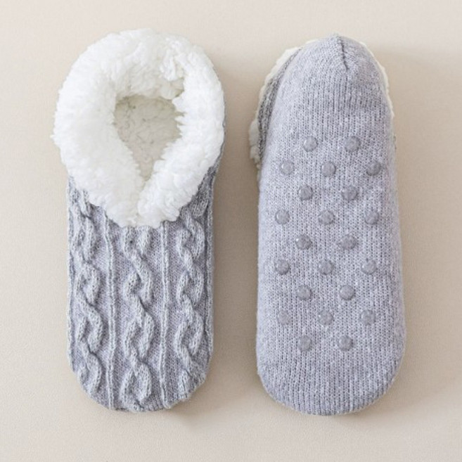 양털 미끄럼방지 논슬립 수면 방한 양말 실내화 털덧신