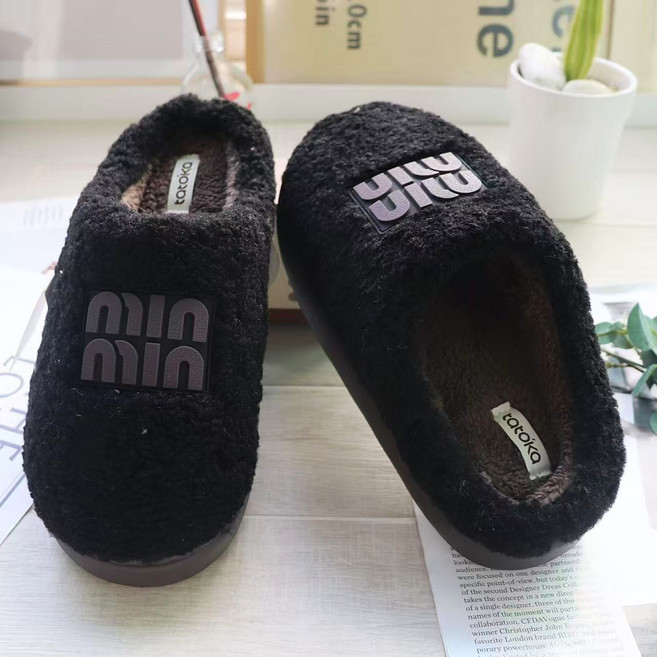 러브하우스 폭신쿠션 뽀글이 털슬리퍼 3.5cm 겨울실내화 여성